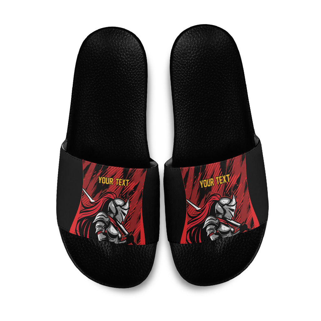 Custom Women’s Cricket Trinidad and Tobago Slide Sandals Caribbean Woman Knight