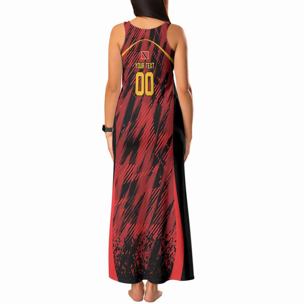 Custom Women’s Cricket Trinidad and Tobago Tank Maxi Dress Caribbean Woman Knight