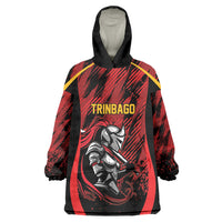 Custom Women’s Cricket Trinidad and Tobago Wearable Blanket Hoodie Caribbean Woman Knight