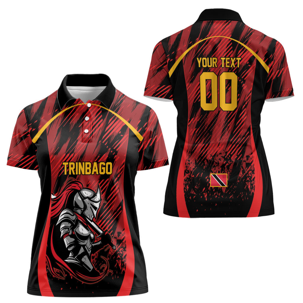 Custom Women’s Cricket Trinidad and Tobago Women Polo Shirt Caribbean Woman Knight