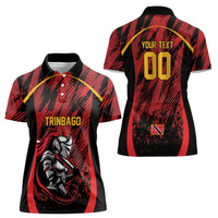 Custom Women’s Cricket Trinidad and Tobago Women Polo Shirt Caribbean Woman Knight