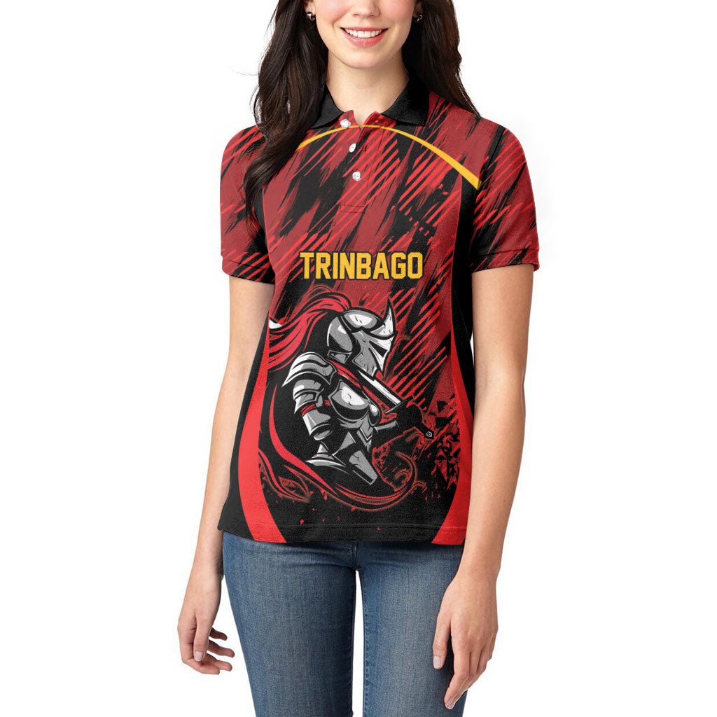 Custom Women’s Cricket Trinidad and Tobago Women Polo Shirt Caribbean Woman Knight