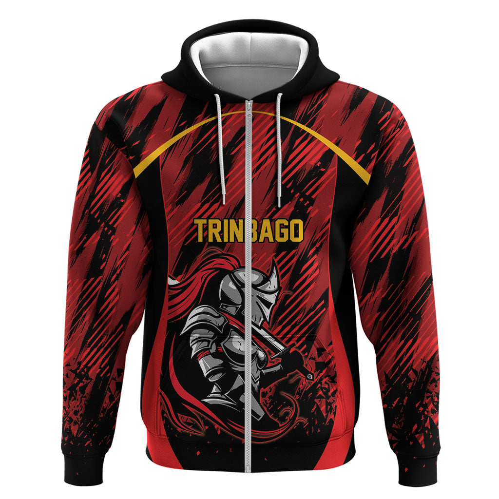 Custom Women’s Cricket Trinidad and Tobago Zip Hoodie Caribbean Woman Knight