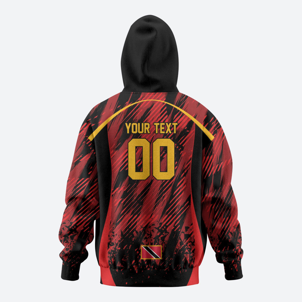 Custom Women’s Cricket Trinidad and Tobago Zip Hoodie Caribbean Woman Knight