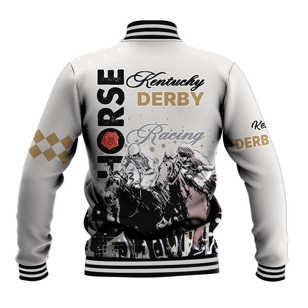 Kentucky Horse Racing Baseball Jacket 151st Anniversary The Run For The Roses LT9