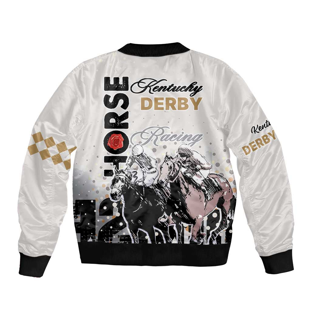 Kentucky Horse Racing Bomber Jacket 151st Anniversary The Run For The Roses LT9