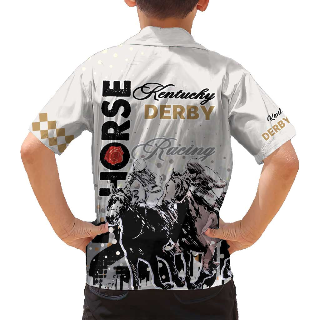 Kentucky Horse Racing Family Matching Long Sleeve Bodycon Dress and Hawaiian Shirt 151st Anniversary The Run For The Roses LT9