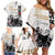 Kentucky Horse Racing Family Matching Off Shoulder Short Dress and Hawaiian Shirt 151st Anniversary The Run For The Roses LT9