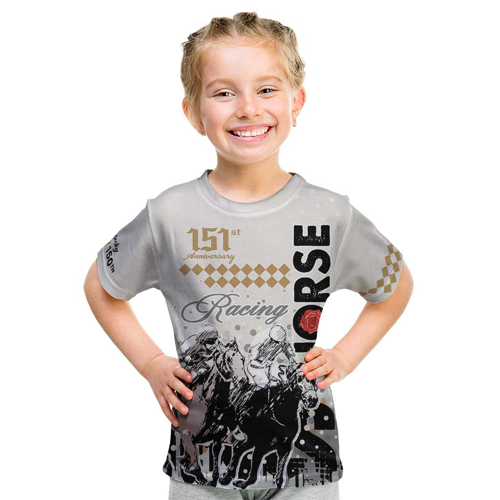 Kentucky Horse Racing Kid T Shirt 151st Anniversary The Run For The Roses LT9