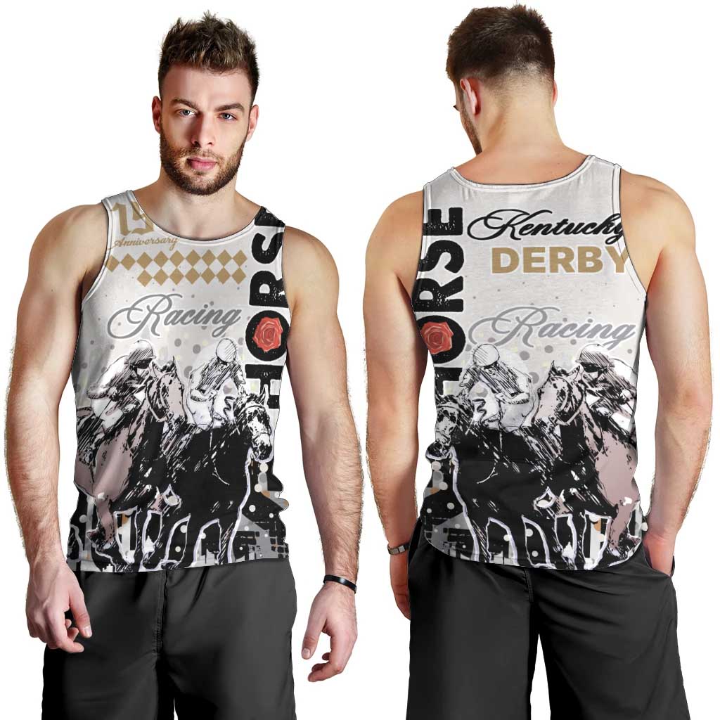 Kentucky Horse Racing Men Tank Top 151st Anniversary The Run For The Roses LT9