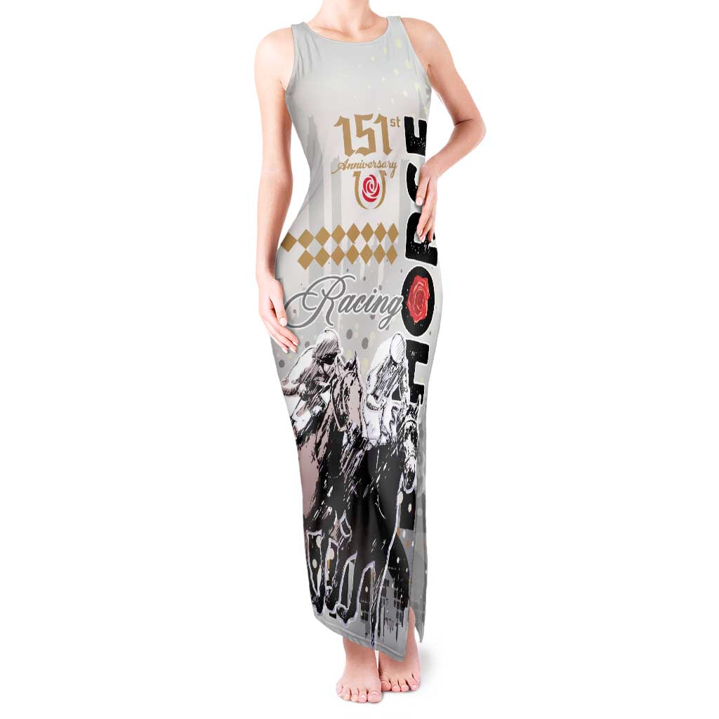 Kentucky Horse Racing Tank Maxi Dress 151st Anniversary The Run For The Roses LT9