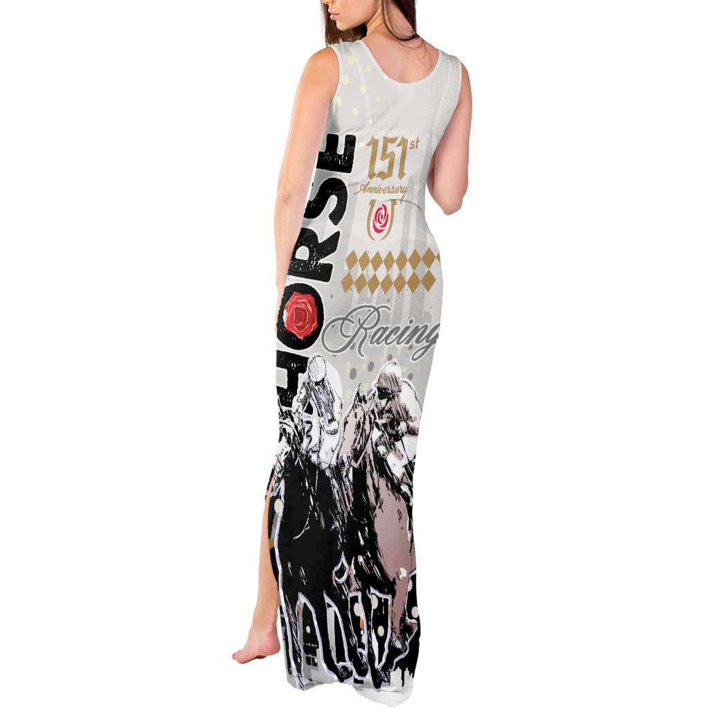 Kentucky Horse Racing Tank Maxi Dress 151st Anniversary The Run For The Roses LT9