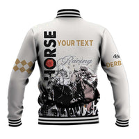 Personalised Kentucky Horse Racing Baseball Jacket 151st Anniversary The Run For The Roses LT9