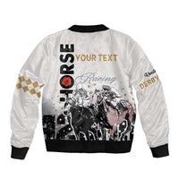Personalised Kentucky Horse Racing Bomber Jacket 151st Anniversary The Run For The Roses LT9