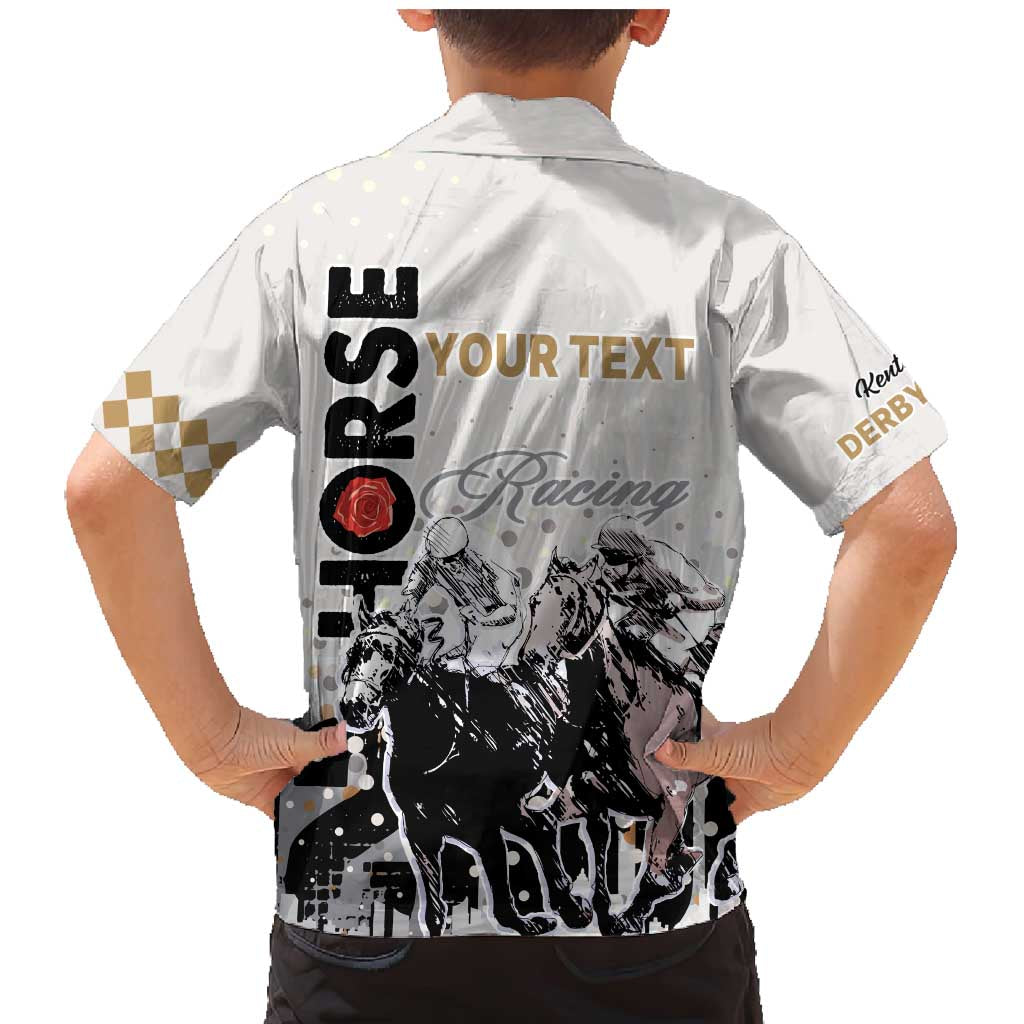 Personalised Kentucky Horse Racing Family Matching Mermaid Dress and Hawaiian Shirt 151st Anniversary The Run For The Roses LT9