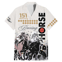 Personalised Kentucky Horse Racing Family Matching Mermaid Dress and Hawaiian Shirt 151st Anniversary The Run For The Roses LT9