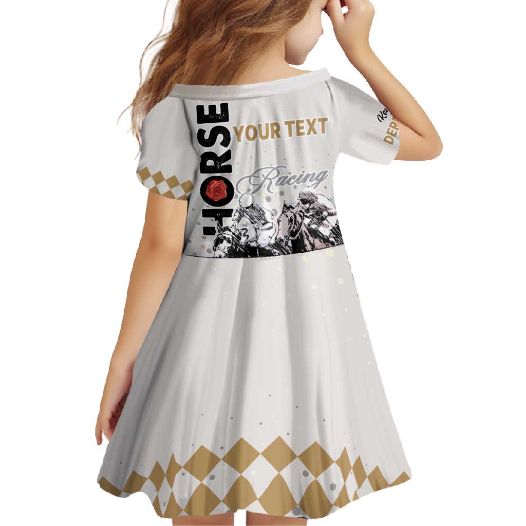 Personalised Kentucky Horse Racing Family Matching Short Sleeve Bodycon Dress and Hawaiian Shirt 151st Anniversary The Run For The Roses LT9