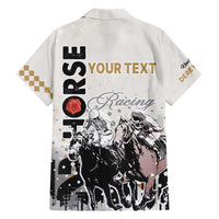 Personalised Kentucky Horse Racing Family Matching Short Sleeve Bodycon Dress and Hawaiian Shirt 151st Anniversary The Run For The Roses LT9