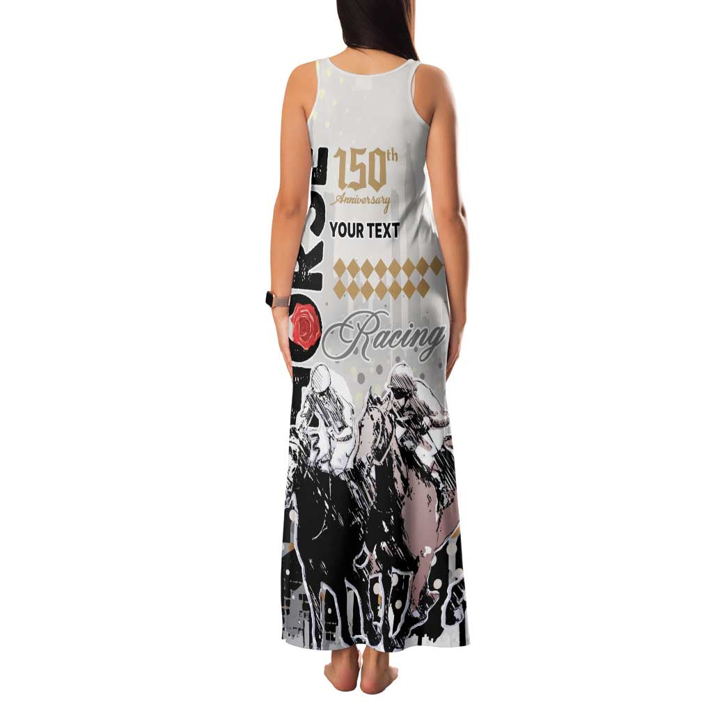 Personalised Kentucky Horse Racing Family Matching Tank Maxi Dress and Hawaiian Shirt 151st Anniversary The Run For The Roses LT9