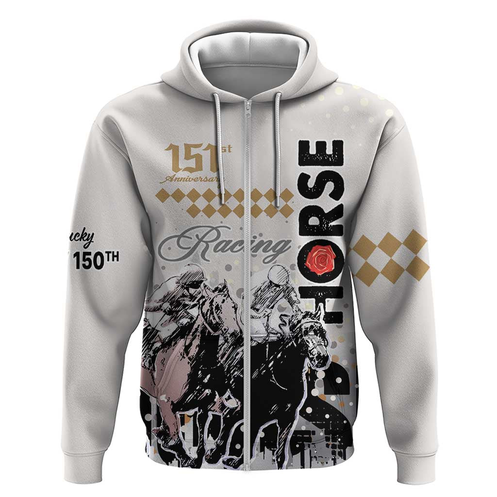 Personalised Kentucky Horse Racing Hoodie 151st Anniversary The Run For The Roses LT9
