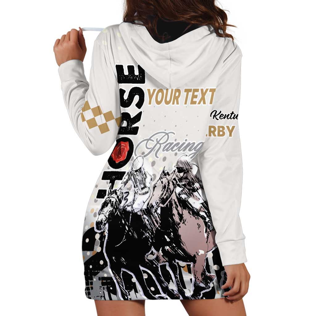 Personalised Kentucky Horse Racing Hoodie Dress 151st Anniversary The Run For The Roses LT9