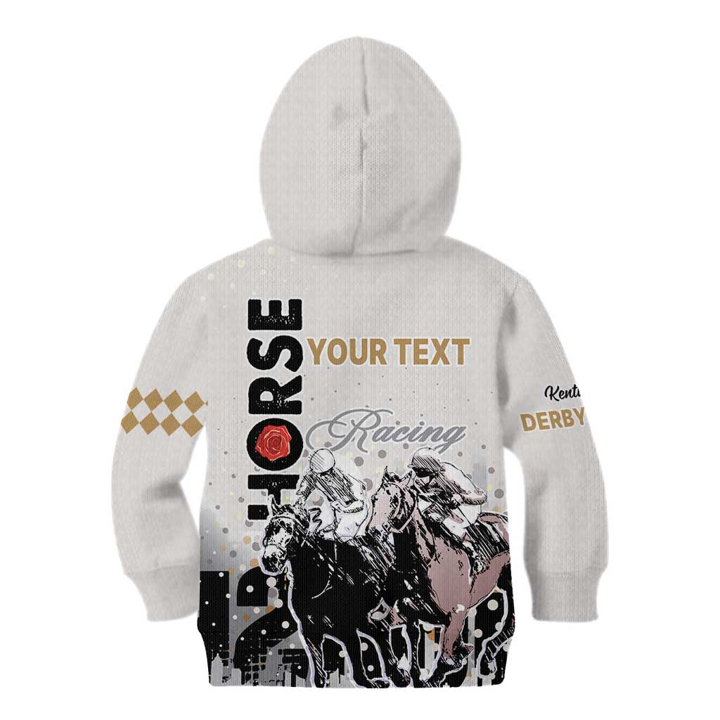 Personalised Kentucky Horse Racing Kid Hoodie 151st Anniversary The Run For The Roses LT9
