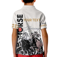 Personalised Kentucky Horse Racing Kid Polo Shirt 151st Anniversary The Run For The Roses LT9
