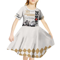 Personalised Kentucky Horse Racing Kid Short Sleeve Dress 151st Anniversary The Run For The Roses LT9