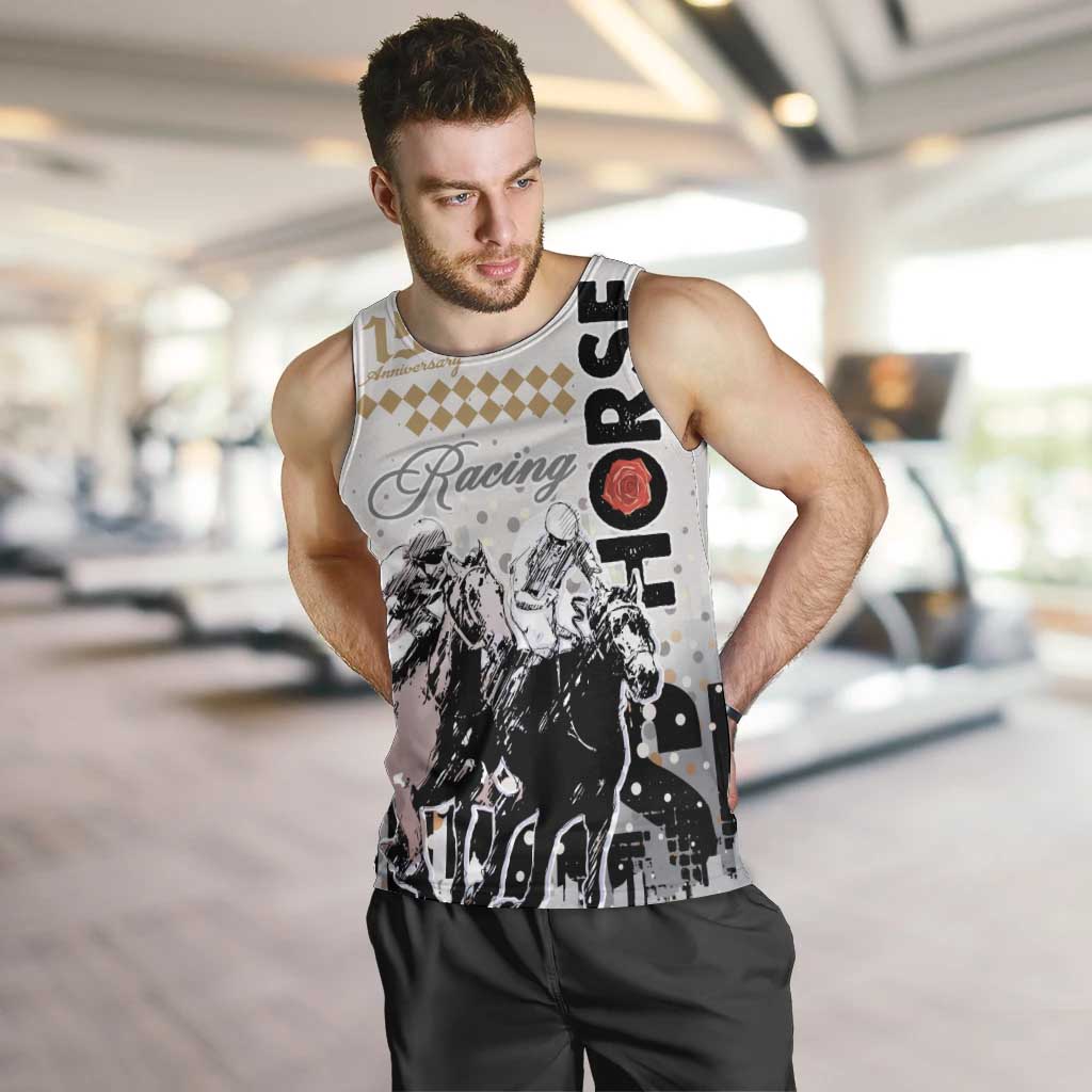 Personalised Kentucky Horse Racing Men Tank Top 151st Anniversary The Run For The Roses LT9
