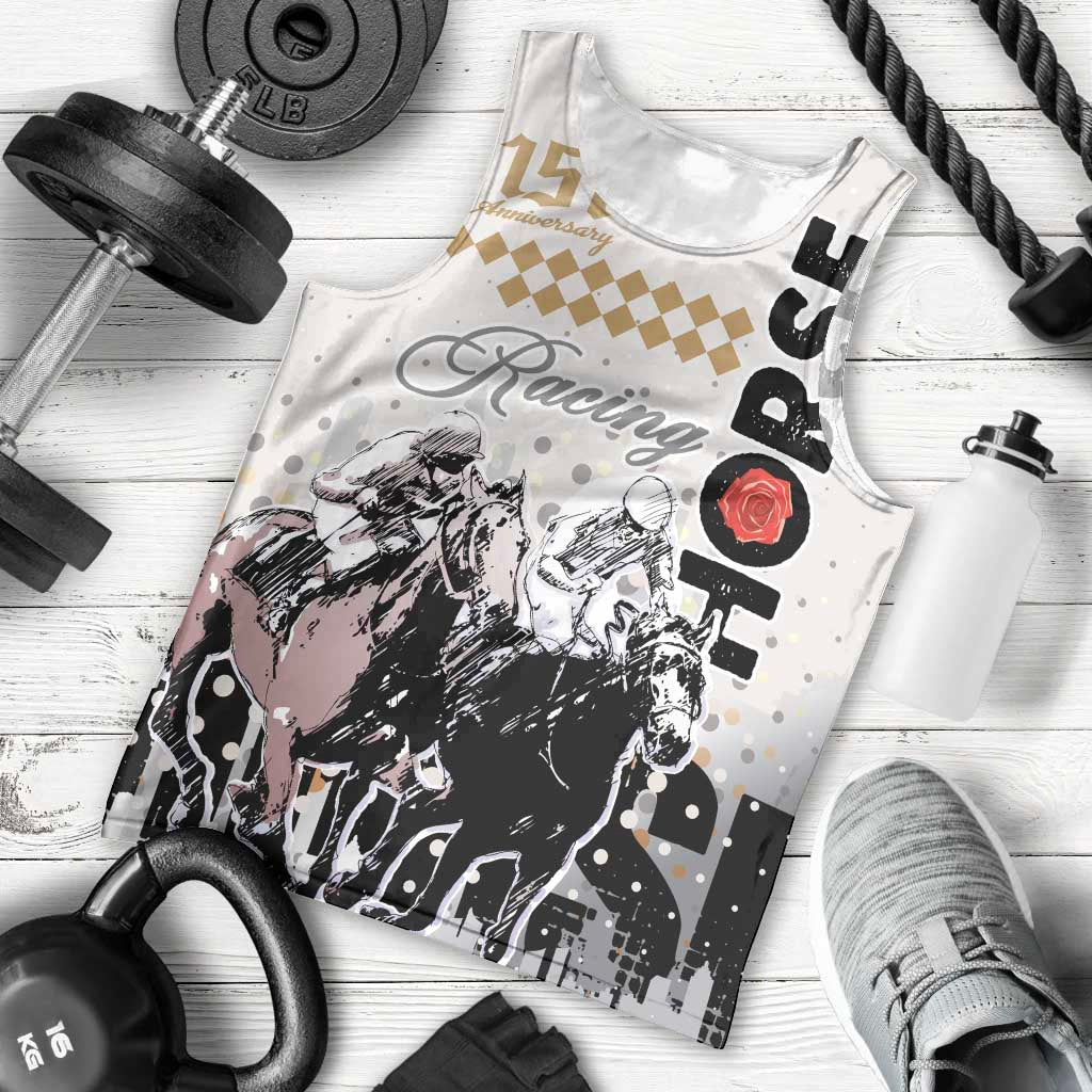 Personalised Kentucky Horse Racing Men Tank Top 151st Anniversary The Run For The Roses LT9