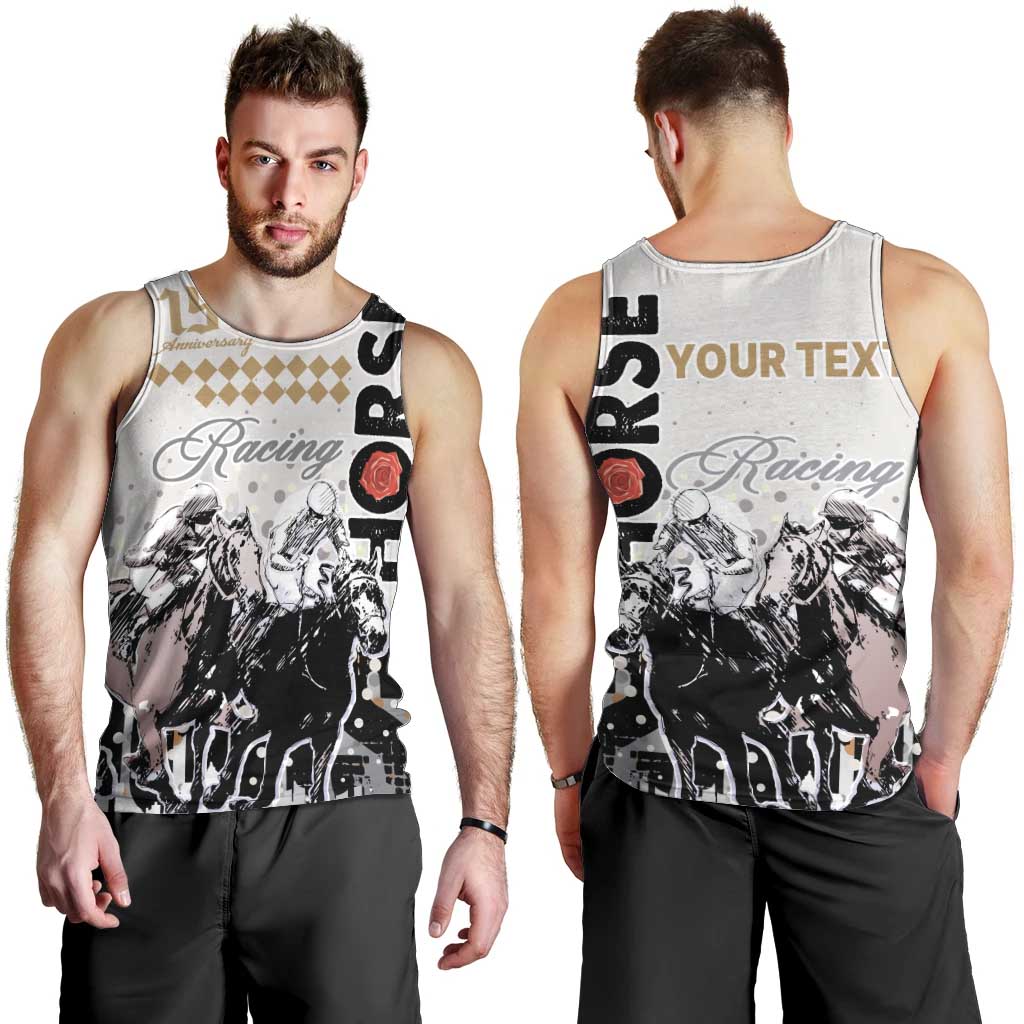 Personalised Kentucky Horse Racing Men Tank Top 151st Anniversary The Run For The Roses LT9