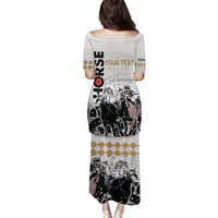 Personalised Kentucky Horse Racing Puletasi 151st Anniversary The Run For The Roses LT9