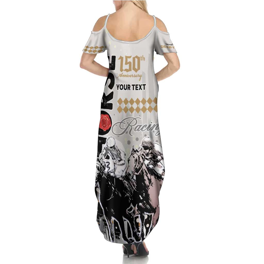 Personalised Kentucky Horse Racing Summer Maxi Dress 151st Anniversary The Run For The Roses LT9