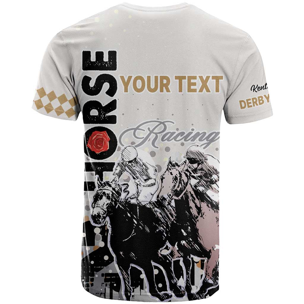 Personalised Kentucky Horse Racing T Shirt 151st Anniversary The Run For The Roses LT9