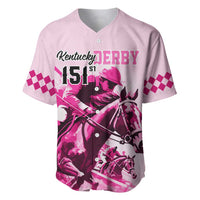 Kentucky Horse Racing Baseball Jersey 151st Anniversary Sporting Art Pink Version LT9