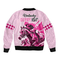 Kentucky Horse Racing Bomber Jacket 151st Anniversary Sporting Art Pink Version LT9