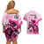 Kentucky Horse Racing Couples Matching Off Shoulder Short Dress and Hawaiian Shirt 151st Anniversary Sporting Art Pink Version LT9