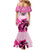 Kentucky Horse Racing Family Matching Mermaid Dress and Hawaiian Shirt 151st Anniversary Sporting Art Pink Version LT9