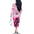 Kentucky Horse Racing Family Matching Off Shoulder Long Sleeve Dress and Hawaiian Shirt 151st Anniversary Sporting Art Pink Version LT9