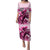 Kentucky Horse Racing Family Matching Puletasi Dress and Hawaiian Shirt 151st Anniversary Sporting Art Pink Version LT9