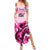Kentucky Horse Racing Family Matching Summer Maxi Dress and Hawaiian Shirt 151st Anniversary Sporting Art Pink Version LT9