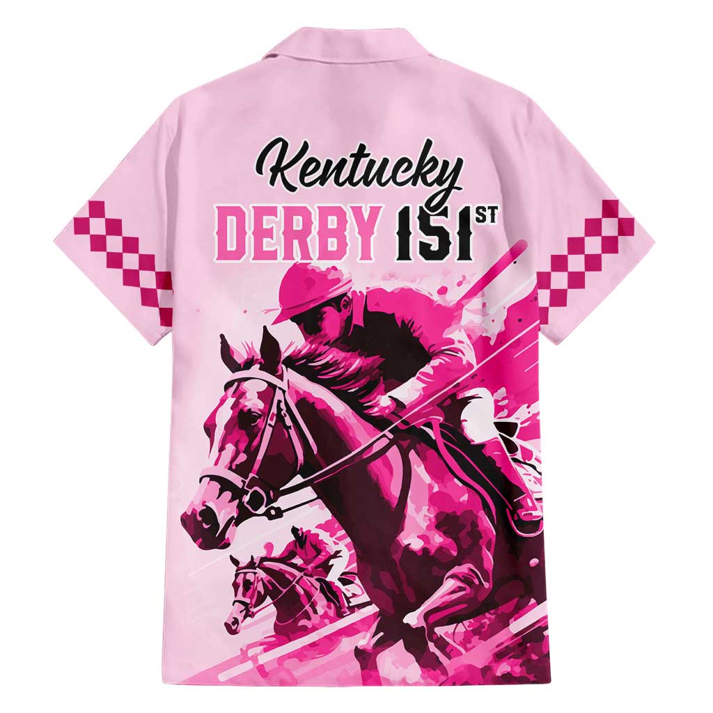 2025 Kentucky Horse Racing Short Sleeve Shirt 151st Anniversary Arty Pink Style LT9