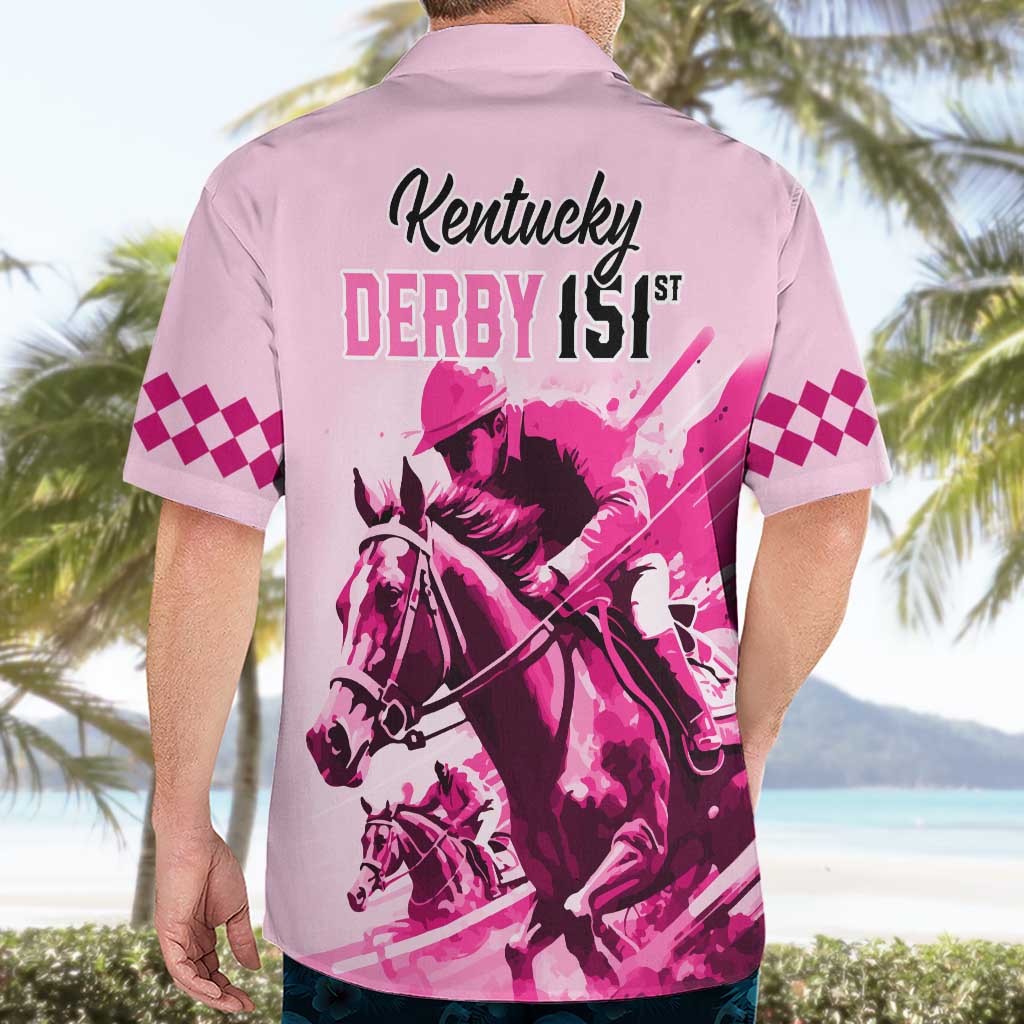 2025 Kentucky Horse Racing Short Sleeve Shirt 151st Anniversary Arty Pink Style LT9