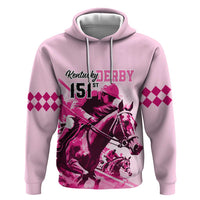 Kentucky Horse Racing Hoodie 151st Anniversary Sporting Art Pink Version LT9