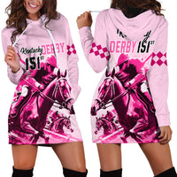 Kentucky Horse Racing Hoodie Dress 151st Anniversary Sporting Art Pink Version LT9