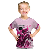 Kentucky Horse Racing Kid T Shirt 151st Anniversary Sporting Art Pink Version LT9