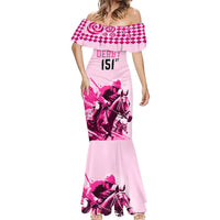 Kentucky Horse Racing Mermaid Dress 151st Anniversary Sporting Art Pink Version LT9