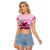 Kentucky Horse Racing Raglan Cropped T Shirt 151st Anniversary Sporting Art Pink Version LT9