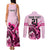 Personalised Kentucky Horse Racing Couples Matching Tank Maxi Dress and Long Sleeve Button Shirts 150th Anniversary Sporting Art Pink Version LT9 - Wonder Print Shop