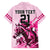 Personalised Kentucky Horse Racing Family Matching Long Sleeve Bodycon Dress and Hawaiian Shirt 150th Anniversary Sporting Art Pink Version LT9 - Wonder Print Shop